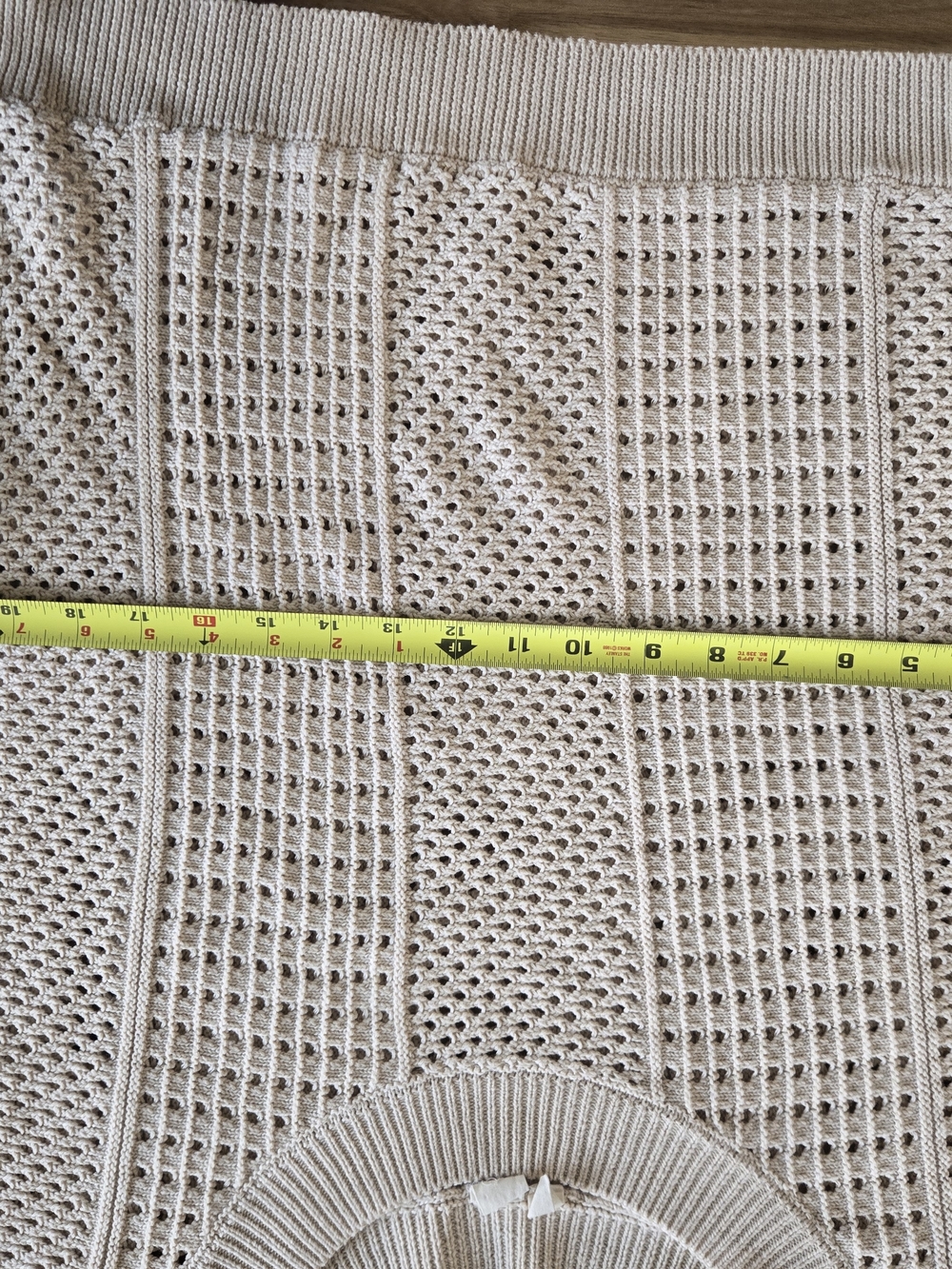 Moth Light Beige Open-Knit Sweater - Picture 5 of 7